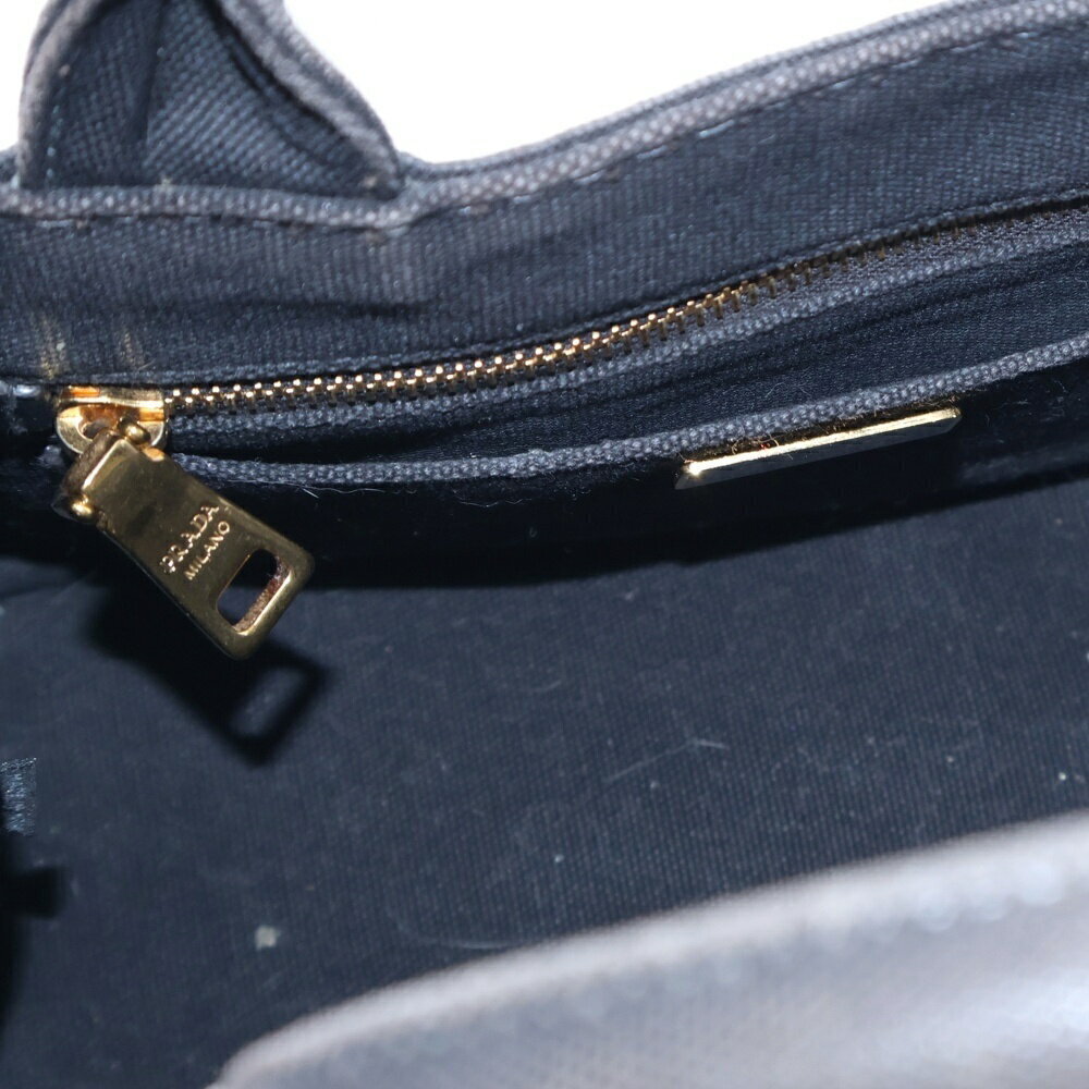 Prada Bag Denim Tote Canapa Black - Picture 6 of 6